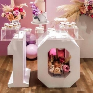 Foam Number Sign: Custom Birthday Party Decor (Choose Any 2 Numbers)