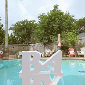 Foam &#39;BABY&#39; Letters: Large Freestanding Sign, Party Decor