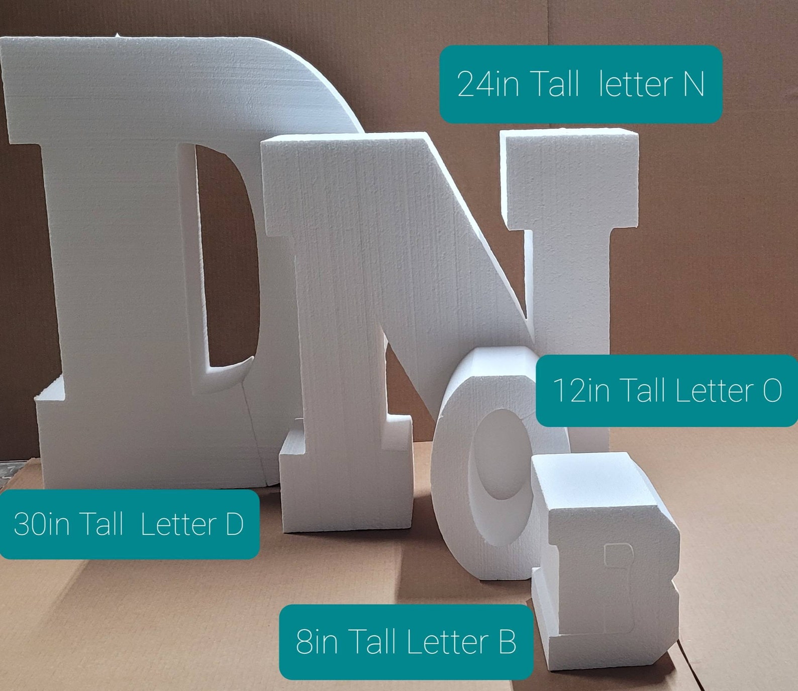 Giant Foam Letters Single Foam Letter Price is for 1 letter Etsy