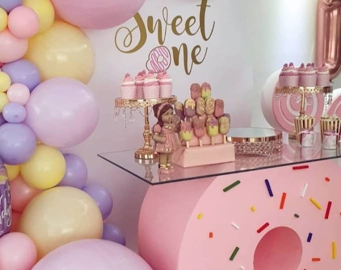 Foam Donut Table base,free standing,prop, free shipping 30in tall