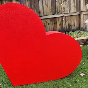 Giant Foam Heart Sign: 30-Inch Photo Prop, Wedding Decor