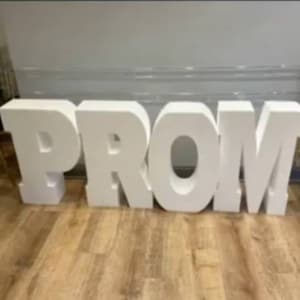 Giant Foam PROM Letters: Graduation Party Decor