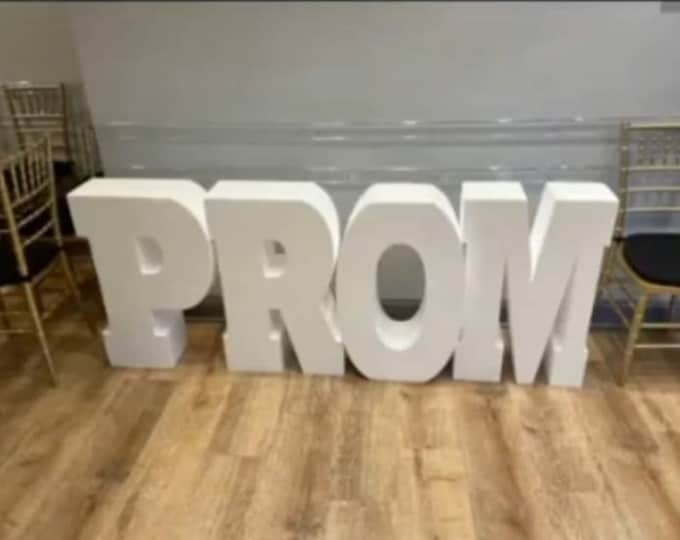 Giant Foam Letters PROM letters for graduation,prom and graduates etc all 4 letters included free shipping