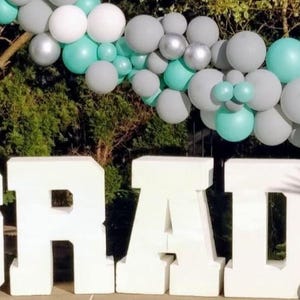 Foam GRAD Letters: Graduation Table Base Decor