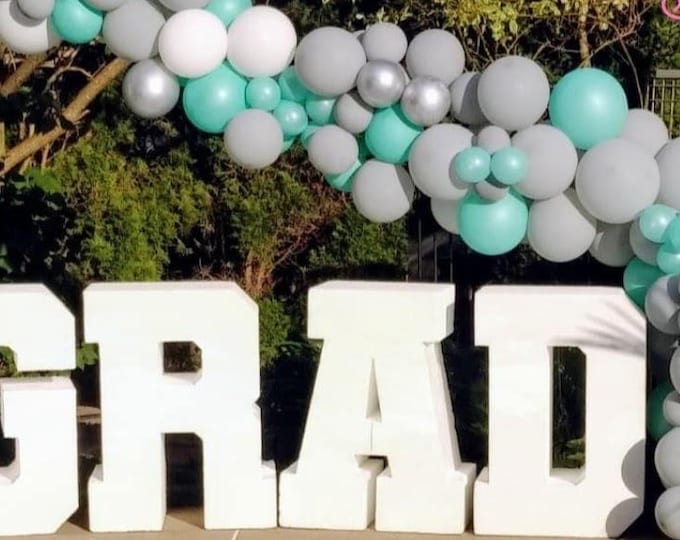 Foam letters Graduation Table Base All 4 Letters Included Grad Foam Letters