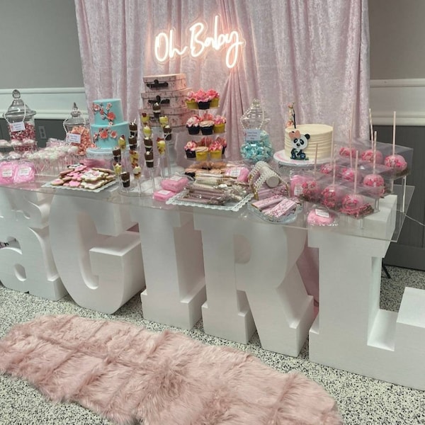 Baby Letter Table Etsy