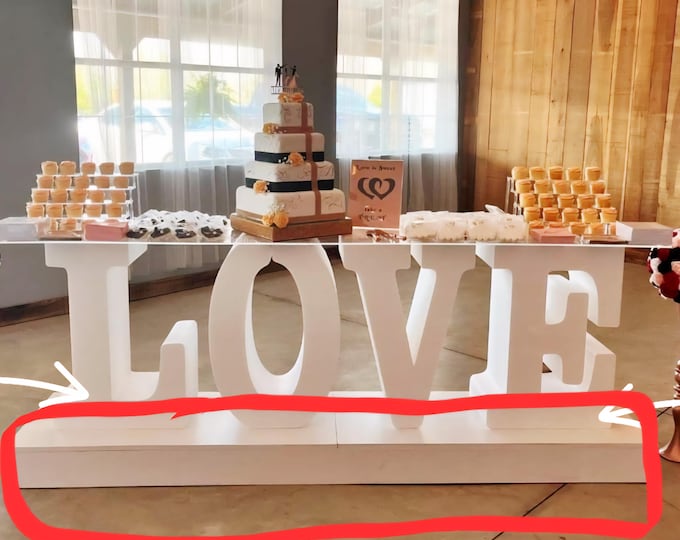 Foam bottom base only. Can be used for any 4 letters baby,love,etc.