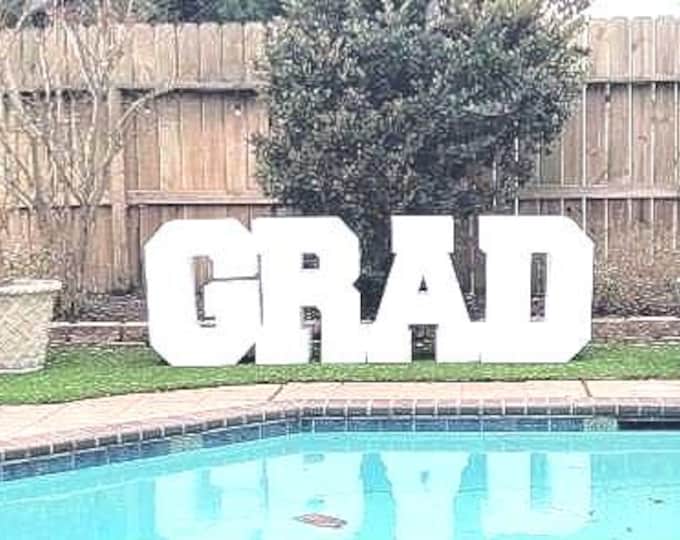 Foam letters Graduation Table Base All 4 Letters Included Grad Foam Letters