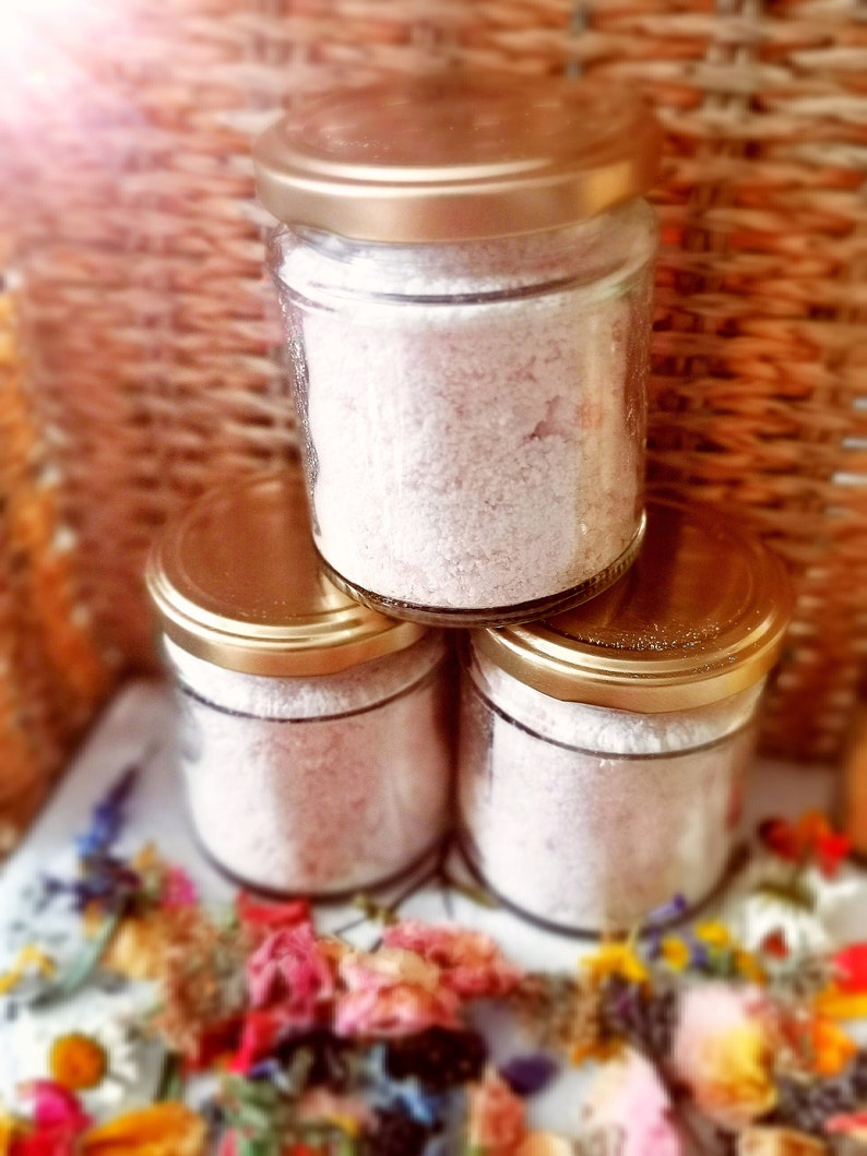 Bath Salt Jars Homemade Plastic Free 100 Pure & Natural Etsy