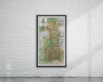 Beautiful Vintage Map of Finland 1881 | Old Map Print | Vintage Wall Art | Interior Design Ideas