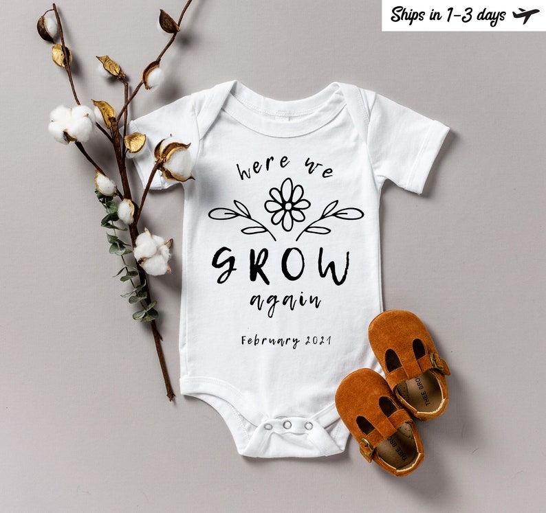 Here We Go Again Onesie Third Baby Announcement Baby Announcement Onesie Second Baby Announcement Pregnancy Announcement Onesie