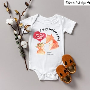 Our First Father&#39;s Day Girl Baby ONESIES® brand, Father&#39;s Day Daughter Gift, Happy Fathers Day, Fathers Day Gift, Fathers Day Baby
