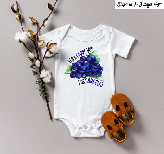 Grape Day for Snuggles Onesie®, Grape Onesie, Fruit Onesie, Funny 