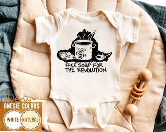 Revolution Baby Onesie®: Food Not Bombs, Civil Rights Bodysuit