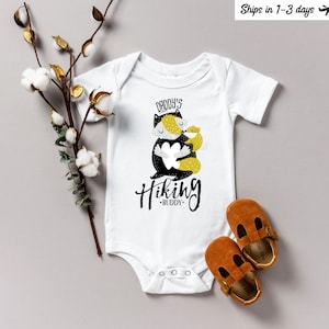Daddy's Hiking Buddy Fox Onesie®: Father Son Matching Bodysuit