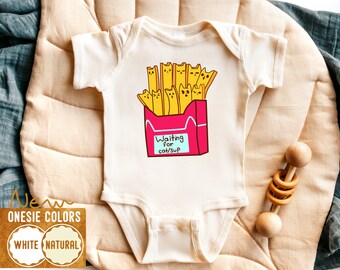 Catsup Cat Fries Baby Onesie® - Funny Animal Bodysuit