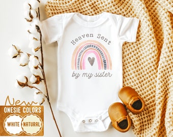 Heaven Sent Rainbow Bodysuit - Sibling Gift Onesie®