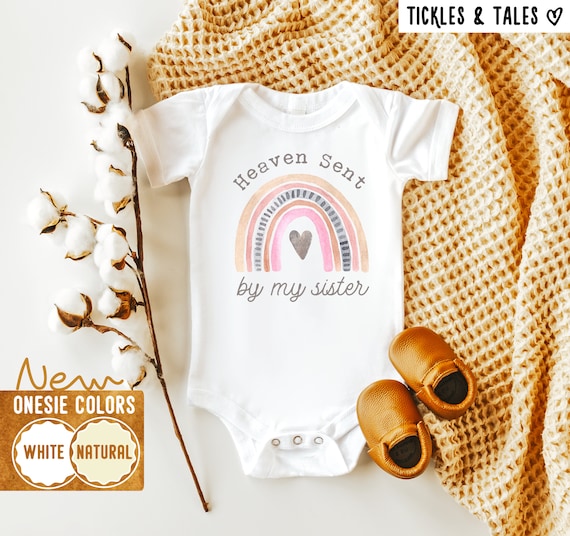 Heaven Sent Rainbow Bodysuit - Sibling Gift Onesie®