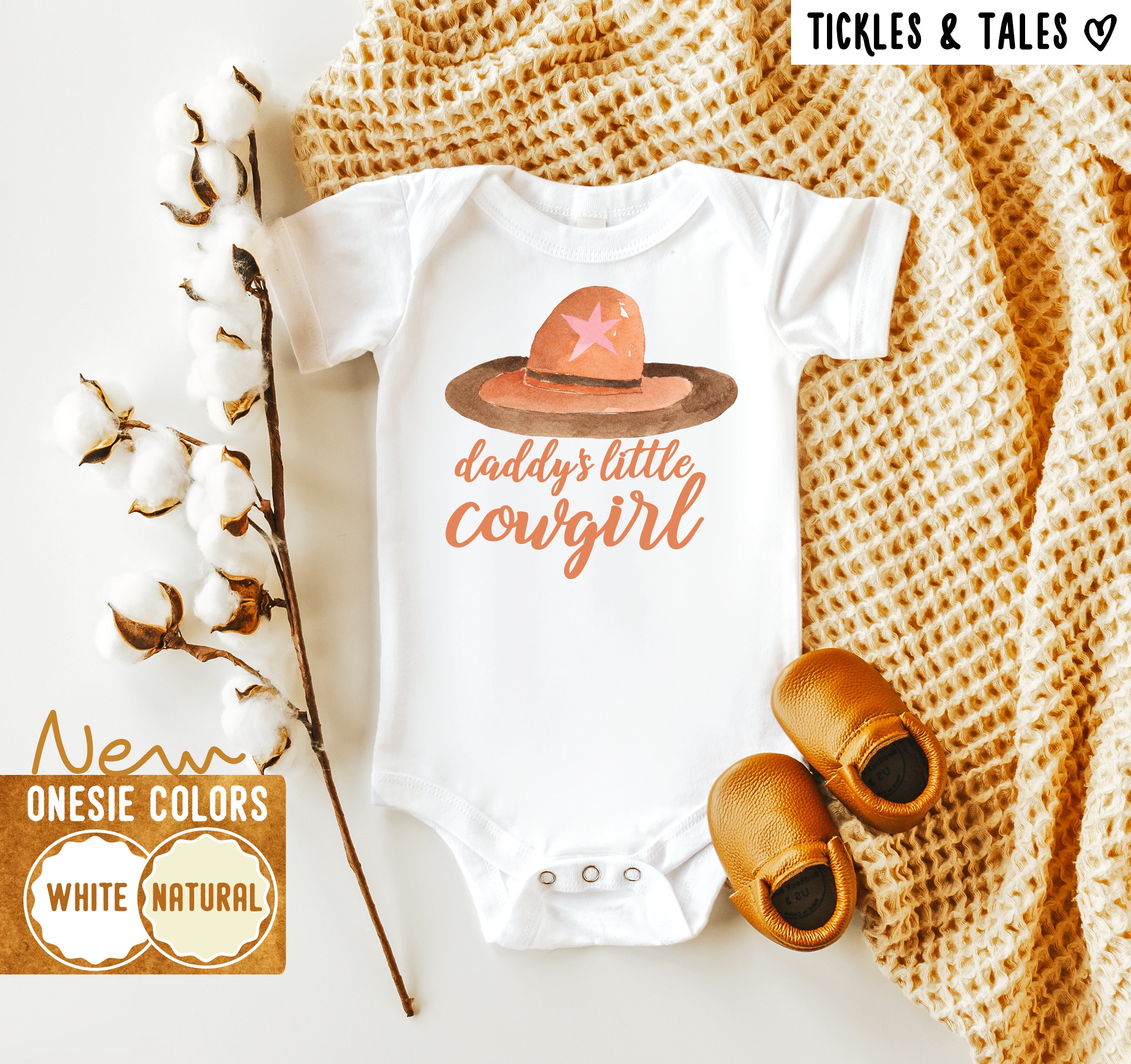 Daddy s Little Cowgirl Onesie Cute Cowgirl Onesie Cute Farm Baby