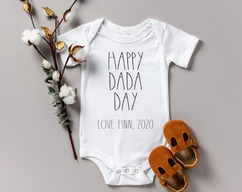 First Father&#39;s Day Onesie®: Happy Dada Day, Cotton Baby Bodysuit
