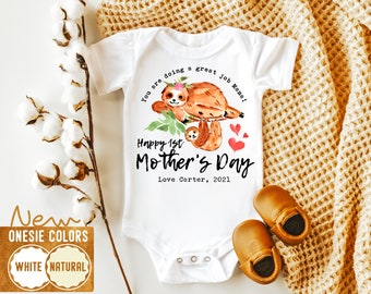 First Mothers Day Gift, Our First Mothers Day Onesie, 1st Mother's Day, Mothers Day Baby, You Are Doing A Great Job Onesie