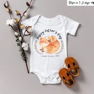 Happy First Fathers Day Onesie®, Fathers Day Gift, Fathers Day Baby