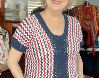 Patriot Pullover Crochet Pattern
