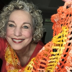 Melon Yellow Shawlette