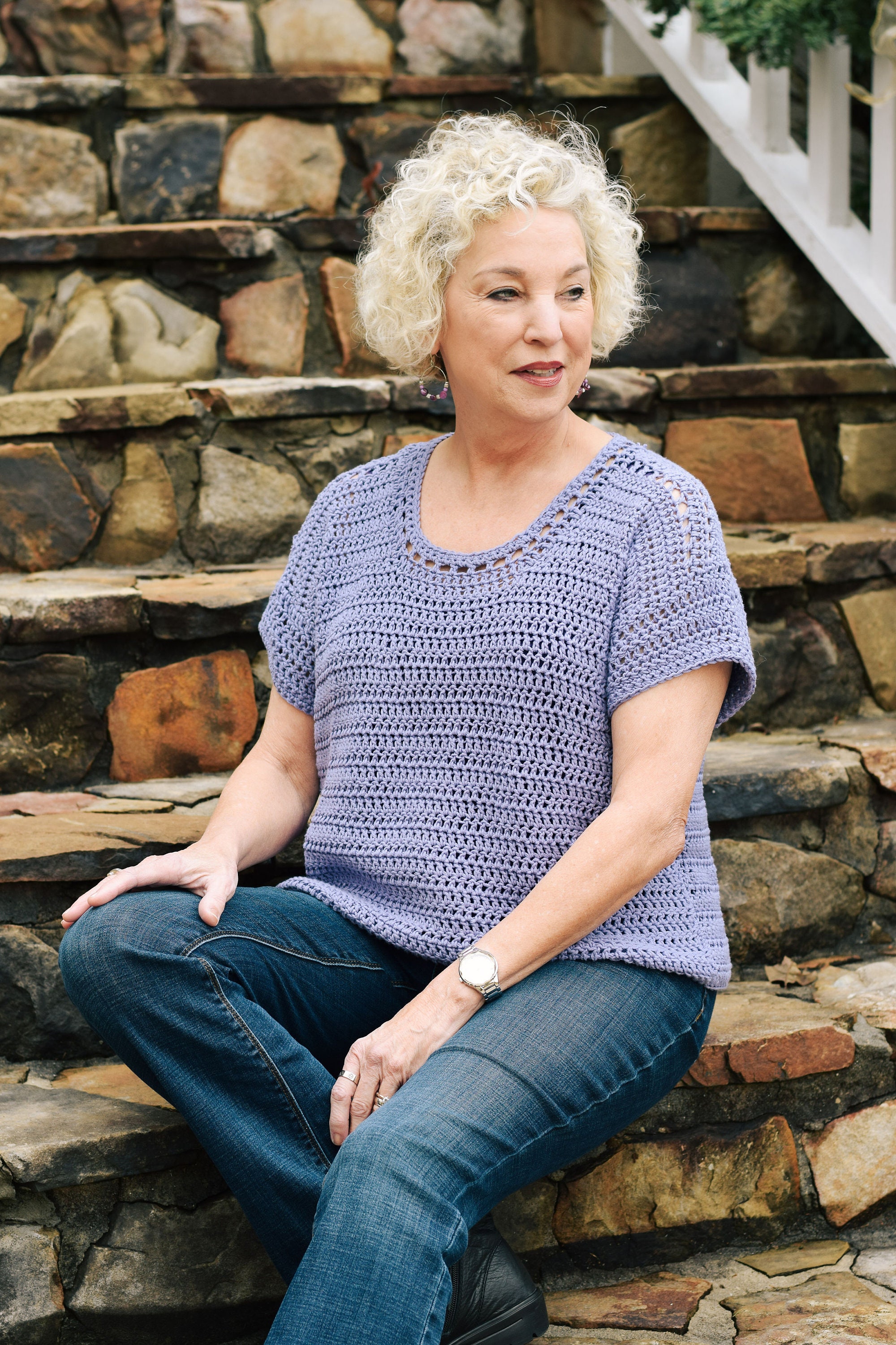 Lavender Lace Top