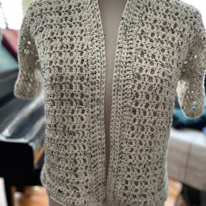 Open Weave Cardi Crochet Pattern