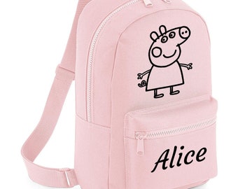 Personnalisé Enfants Santa Sac De Noël Sac Penguin Cartoon Girl Rose! Personnalisé Enfants Santa Sac De Noël Sac Penguin Cartoon Girl Rose!