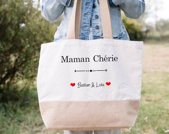 Personalized tote bag for mom - Personalized tote bag for mom - Personalized gift idea for mom - Personalized bag for mom - Bag for dear mom