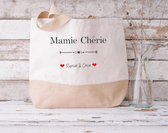 Personalisierte Tragetasche für Oma – Personalisierte Tasche für Oma – Personalisiertes Geschenk für Oma – Personalisierte Tasche für Oma – Großmuttertag