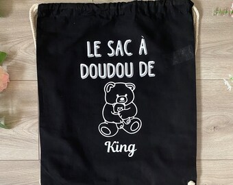 Bolsa de algodón personalizada - Pochon con nombre - Bolsa de algodón - Bolsa de peluche con nombre - Bolsa de peluche personalizada - Bolsa materna