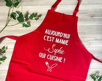 Personalized grandma apron - Personalized grandma gift - Grandma apron - Personalized grandma apron - Customizable grandma apron