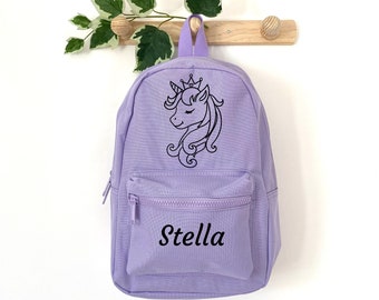 Sac à dos enfant personnalisé "Licorne" - Sac à dos maternelle - Sac à dos personnalisé - Sac à dos enfant - Sac à dos prénom - Sac d'école