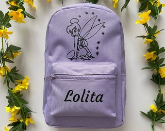 Children's backpack "Tinkerbell" - Personalized backpack - Kindergarten backpack - Children's backpack - First name backpack