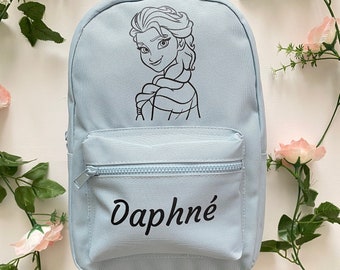 Children&#39;s backpack &quot;Frozen&quot; - Kindergarten backpack - Personalized backpack - Children&#39;s backpack - First name backpack - School bag