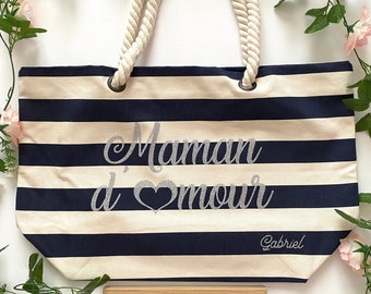 Personalized Beach Bag for Loving Mom - Personalized Bag for Mom - Gift for Mom - Mother's Day Gift for Mom - Mother's Day