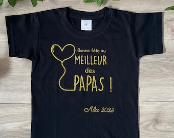 Children's T-shirt Happy Father's Day to the Best Dad - Father's Day Gift - Father's Day T-shirt - Father's Day - Personalized Gift for Dad