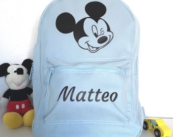 Sac à dos enfant "Mickey" - Sac à dos maternelle - Sac à dos personnalisé - Sac à dos enfant personnalisé - Sac à dos prénom - Sac d'école