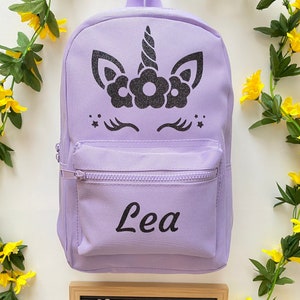 Unicorn children's backpack - Kindergarten backpack - Personalized backpack - Children's backpack - First name backpack - Personalized school bag