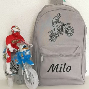 Sac à dos moto personnalisé pour enfant
