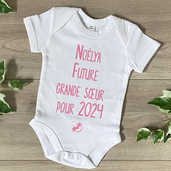 Personalized pregnancy announcement body Future big sister - Pregnancy announcement - Future big sister body - Future big sister announcement