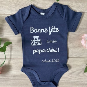 Personalized baby bodysuit Happy birthday to my darling dad - Father's Day bodysuit - Happy Dad's Day - Father's Day gift - Father's Day
