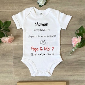 Marriage proposal T-shirt bodysuit - Marriage proposal - Personalized marriage proposal - Wedding announcement - Marriage proposal bodysuit