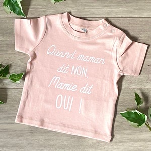 Personalized baby t-shirt - Personalized t-shirt - Personalized grandma gift - Grandmother&#39;s Day gift - Gift for grandma