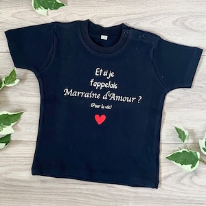 Personalized baby t-shirt What if I called you Godmother of Love? - Gift for godmother - Do you want to be my godmother - Godmother gift idea