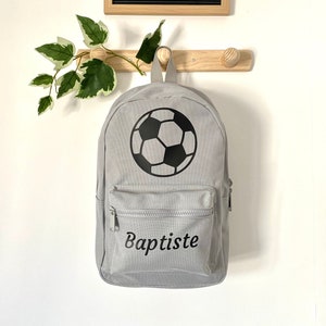 Sac à dos enfant "Ballon de foot" - Sac à dos maternelle - Sac à dos personnalisé - Sac à dos prénom - Sac d'école personnalisé