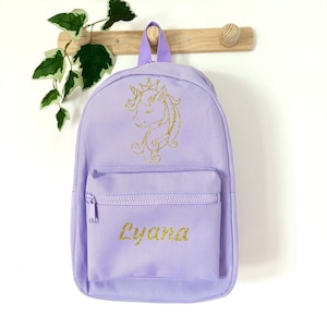 Personalized children's backpack "Unicorn" - Kindergarten backpack - Personalized backpack - Children's backpack - First name backpack - School bag